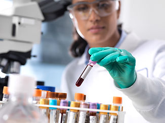 Laboratory test tubes being organized